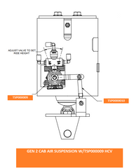 CAB CUSHION, AIR RIDE, LARGE BAG (GEN 1 AND GEN 2) - Left Side - 30096-2