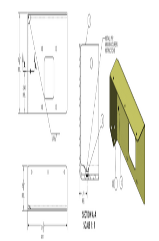 BRACKET-CAB PDC LOWER - 122038