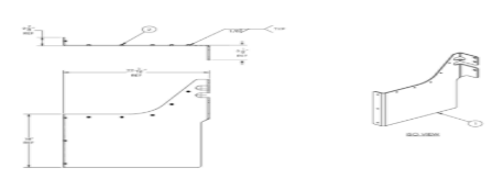 HEAT SHIELD, HORIZONTAL AFTERTREATMENT, FRONT, B6.7, 128" WB - 122349