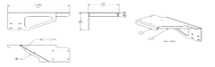 BRACKET AIR CLEANER DONALDSON B6.7 HORIZONTAL REARWARD - 122493