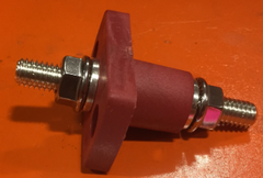 STUD FEED THRU 3/8-16 RED EXTENDED - 910653