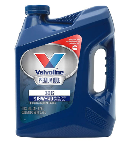 Valvoline Premium Blue 8600 ES Heavy Duty SAE 15W-40 Diesel Engine Oil - 1 Gallon